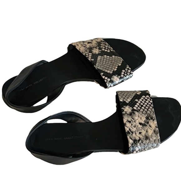 Zara Basic Collection Snakeskin Strap Sandal - Picture 1 of 6